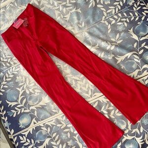 NWT Edikted Red Flared Pants